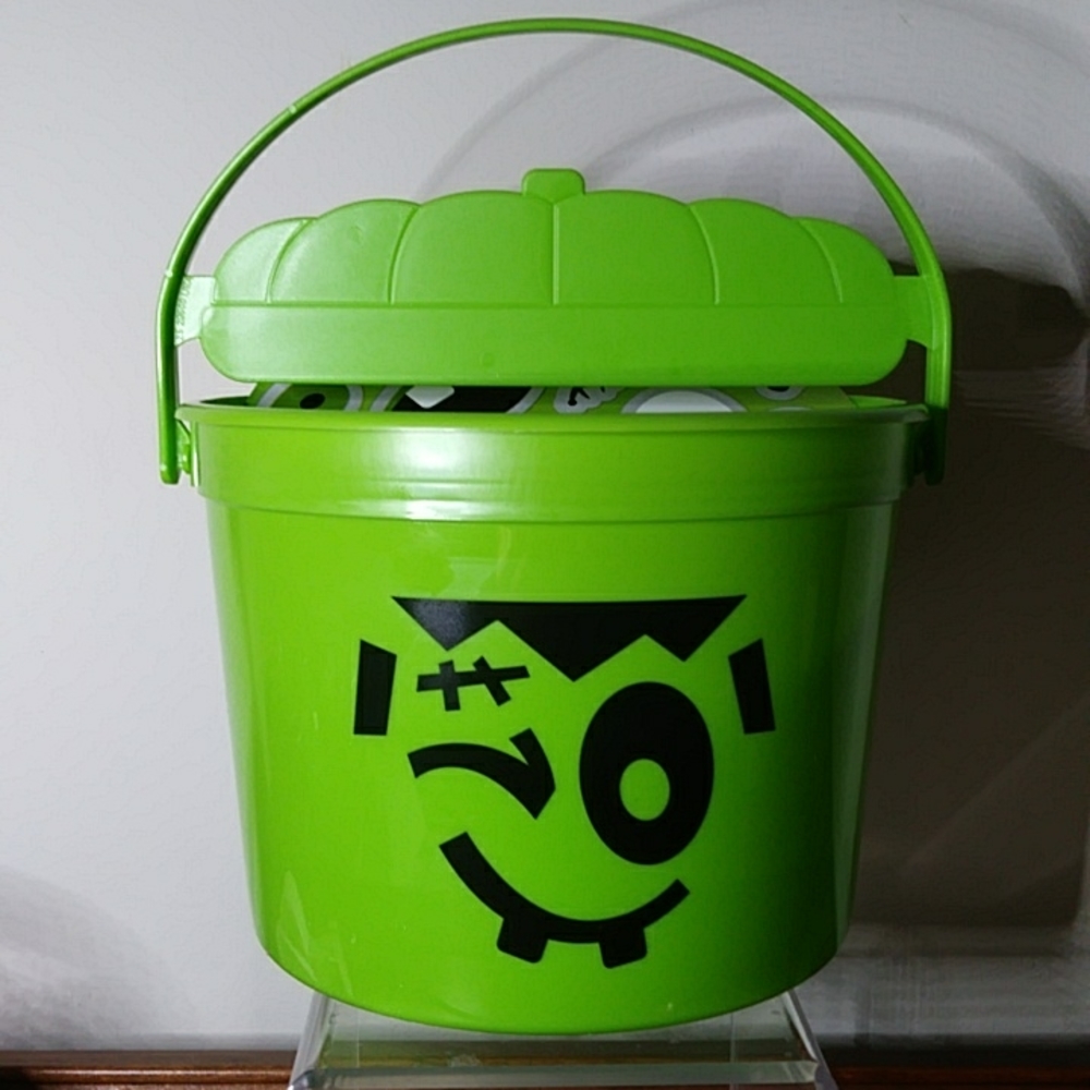 McDonald's Halloween Bucket 2023 Green Monster Candy Treat Pail